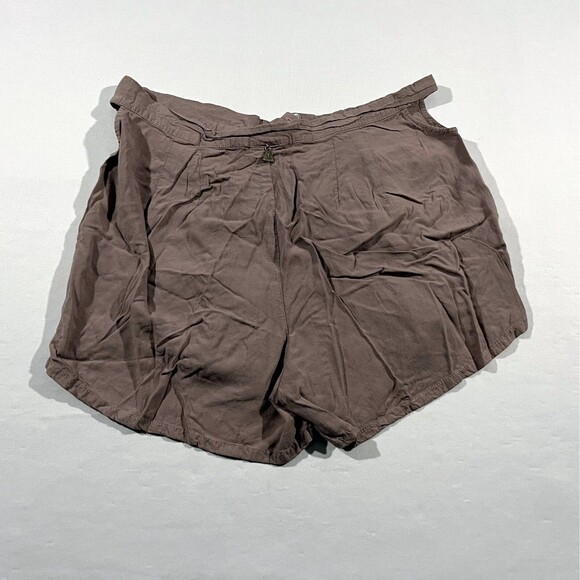 Tallow Womens Rayon Brown Lightweight Cutout Mini 2.5" Casual Shorts Sz 8 - Picture 11 of 11